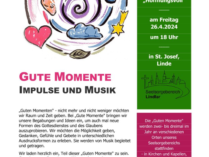 Flyer Gute Momente