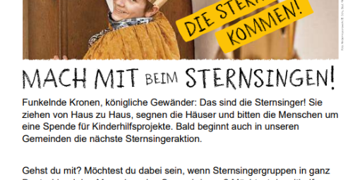 Flyer Sternsinger 1 Homepage