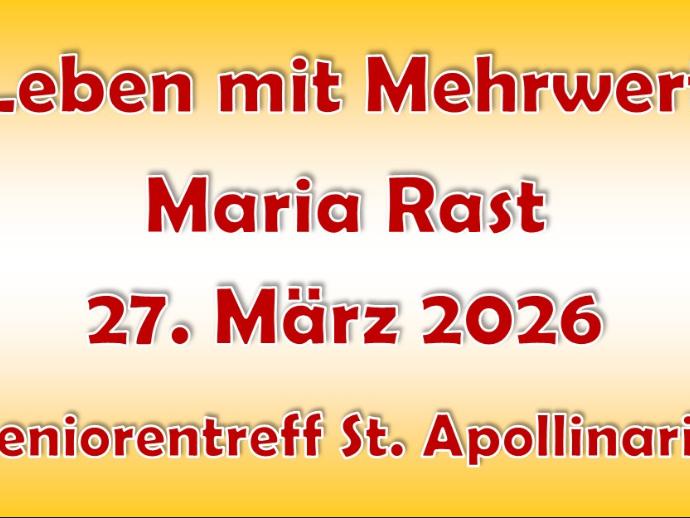 Besinnungstag Maria Rast 2026