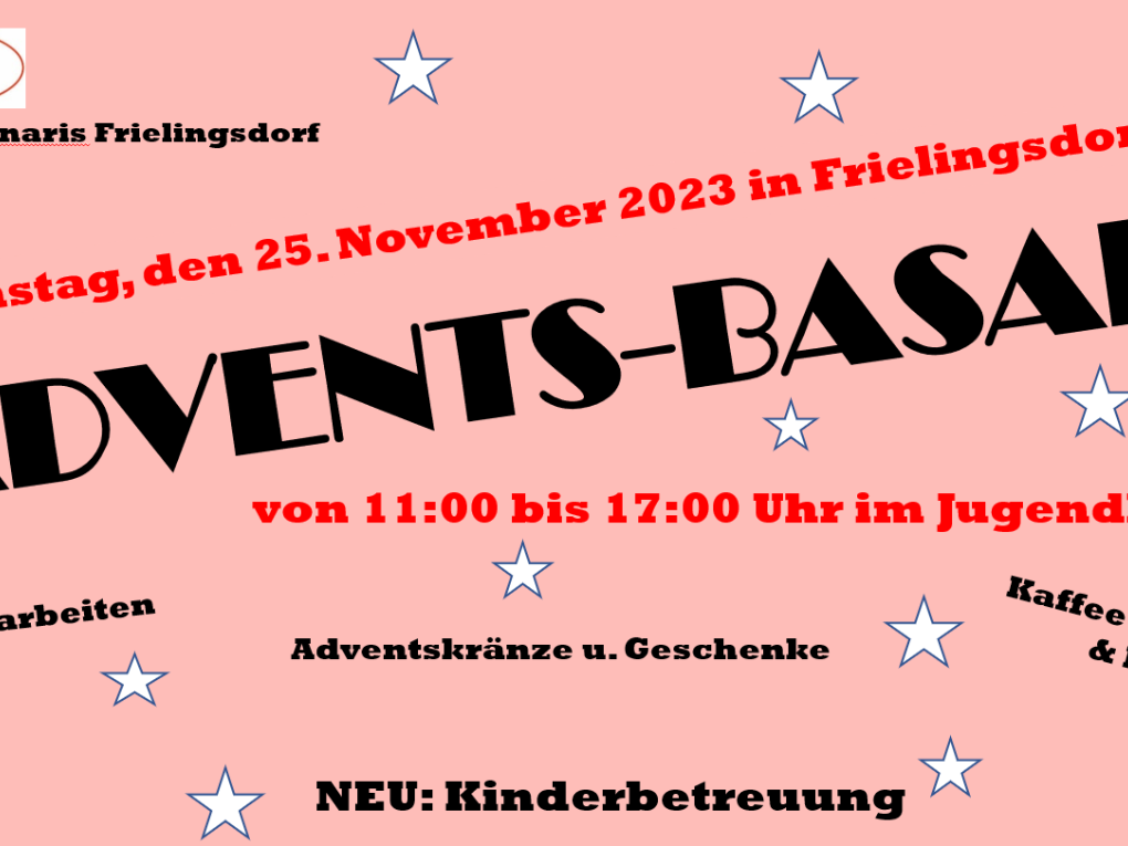Plakat Adventsbasar 2023