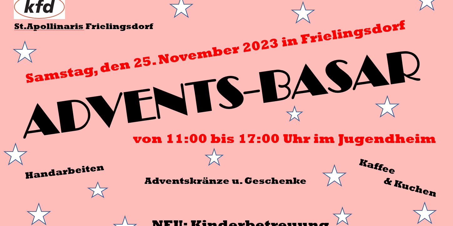 Plakat Adventsbasar 2023