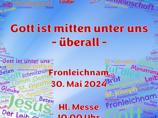 Plakat Fronleichnam 2024
