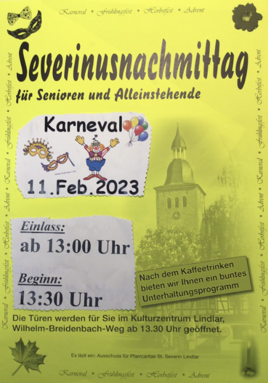 Plakat Severinusnachmittag