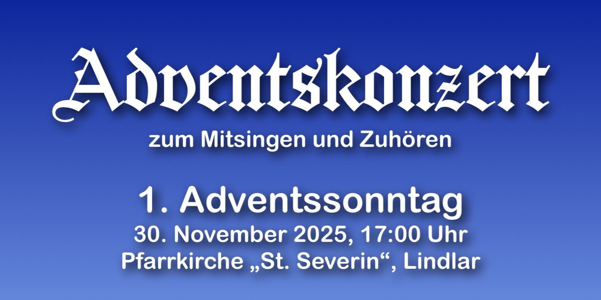 Plakat Weihnachtskonzert 2025 Kirchenchor Lindlar_opener